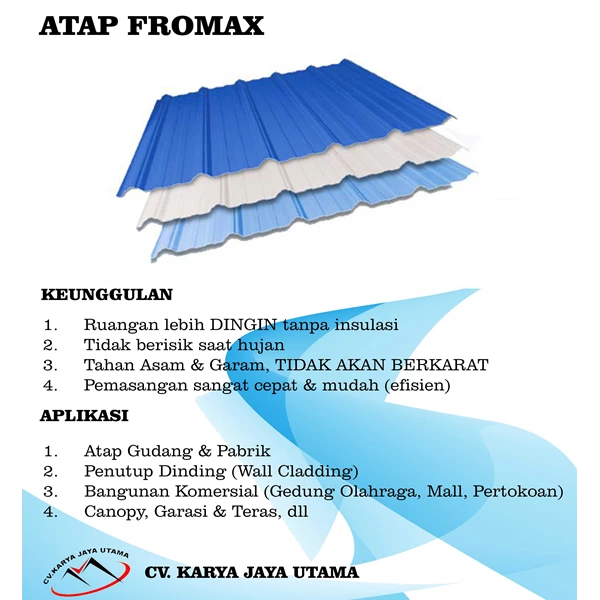 FORMAX COLD UPVC ROOF CAN ORDER UNITS