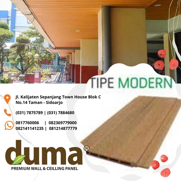 WPC Wooden Ceiling of DUMA brand of Modern Type