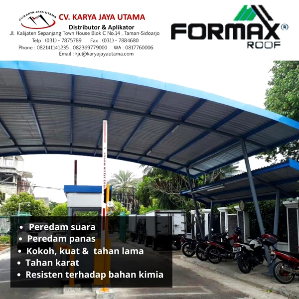 Semi transparent UPVC Formax roof