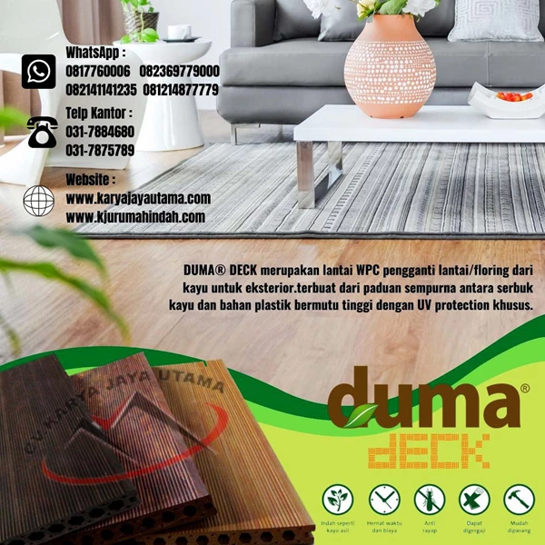 DUMA deck or the outdoor floor with 5 meters 