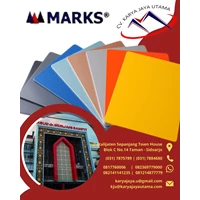 Aluminium Composite Panel Marks tipe Marks Granit/Bruss/Motif Kayu