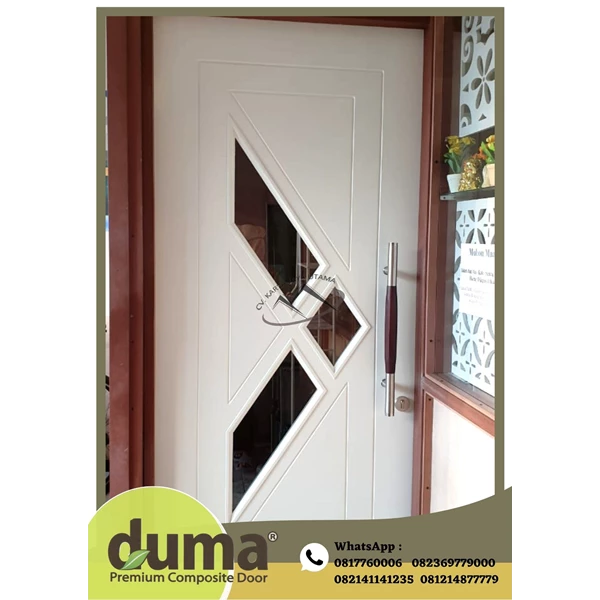 WPC DUMA Door of Router & Glass 72 x 220 Economy type