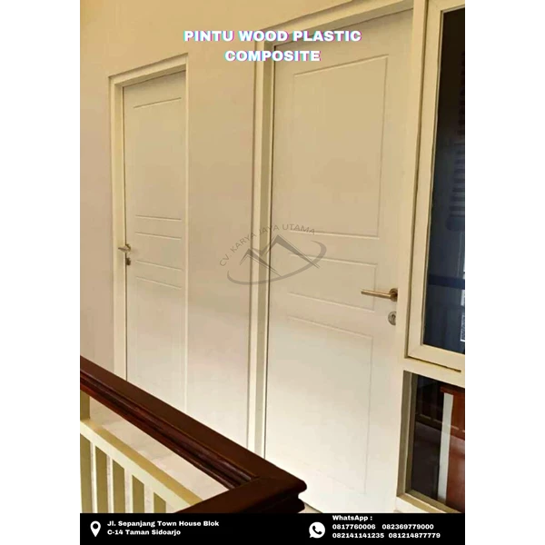 pintu wpc/wood composite panel duma tipe economy