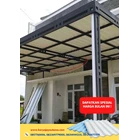 upvc roof of rooftop with semi transparan type 1
