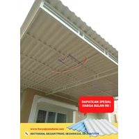 upvc roof or cold roof with semi transparent type of rooftop brand