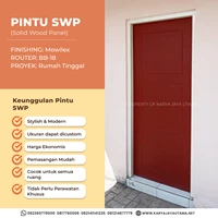 Pintu SWP (Solid Wood Panel) / Tipe Router / Finishing Mowilex