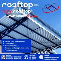 Atap UPVC Rooftop tipe Doff Biru