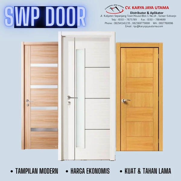 Pintu Kayu merk Solid Wood Panel oleh CV Karya Jaya Utama