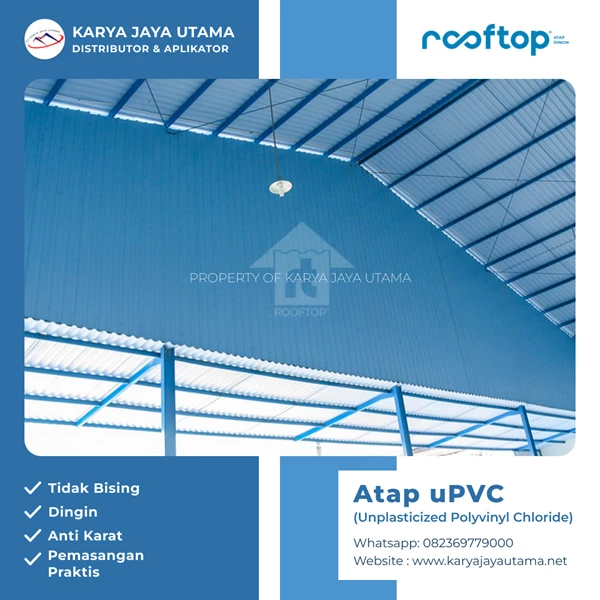 Atap uPVC Twinwall Merk Rooftop