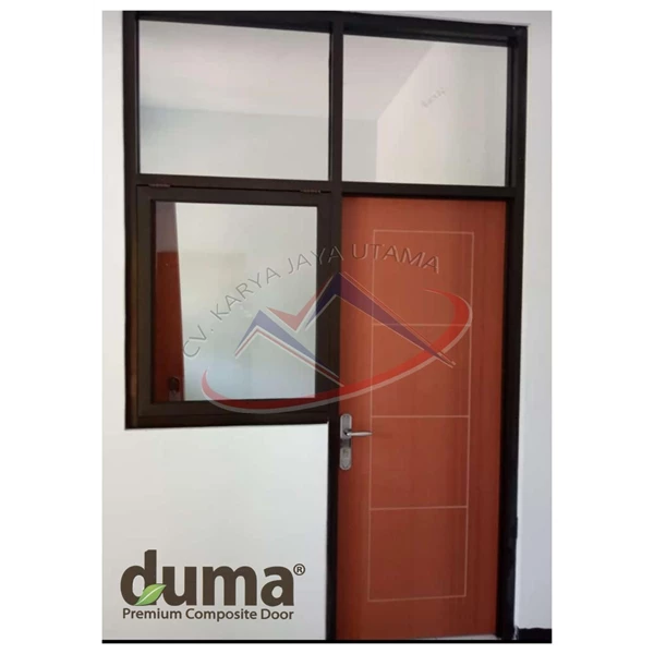 DUMA WPC door made of wood and plastic powder