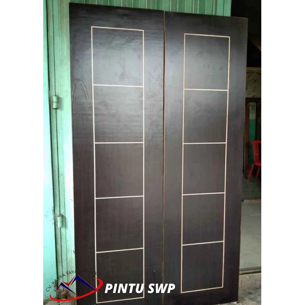 Solid Wood Panel Door from 100% Selected Wood Material