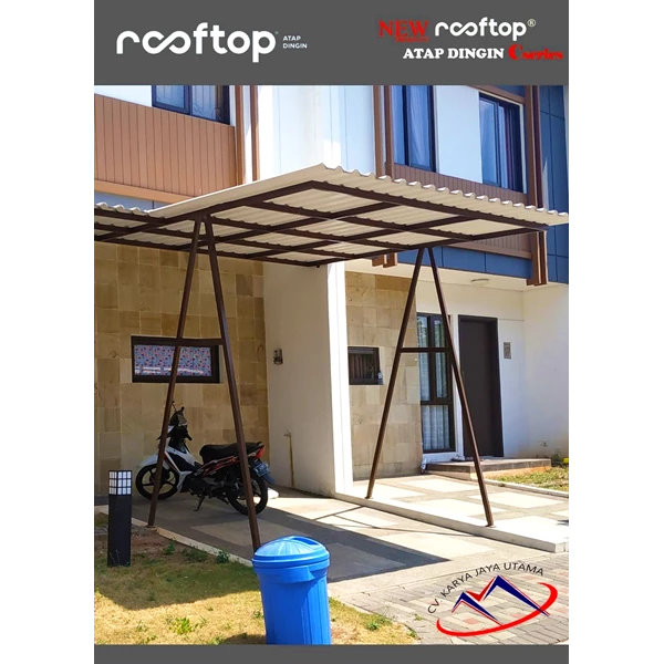 Atap UPVC Rooftop Tipe Doff dan Semi Transparan