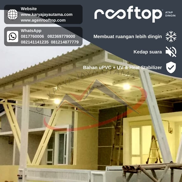 UPVC Rooftop Roof Can be used for warehouse roof
