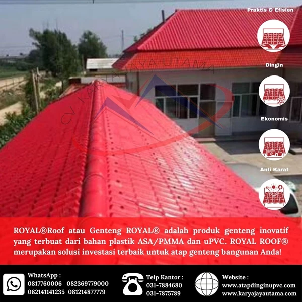 UPVC roof type Royal Tile