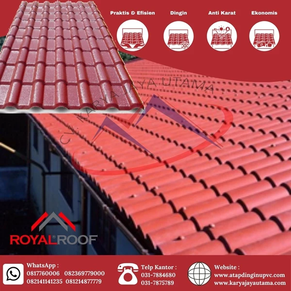 UPVC roof type Royal Tile