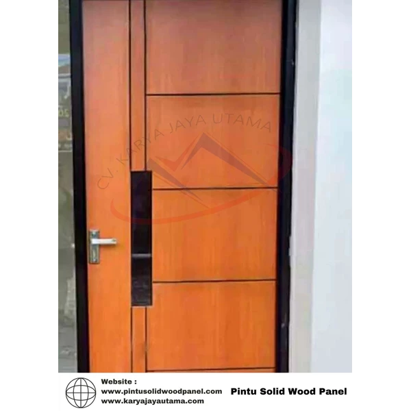Pintu Solid Wood Panel 100% Pintu Kayu Original